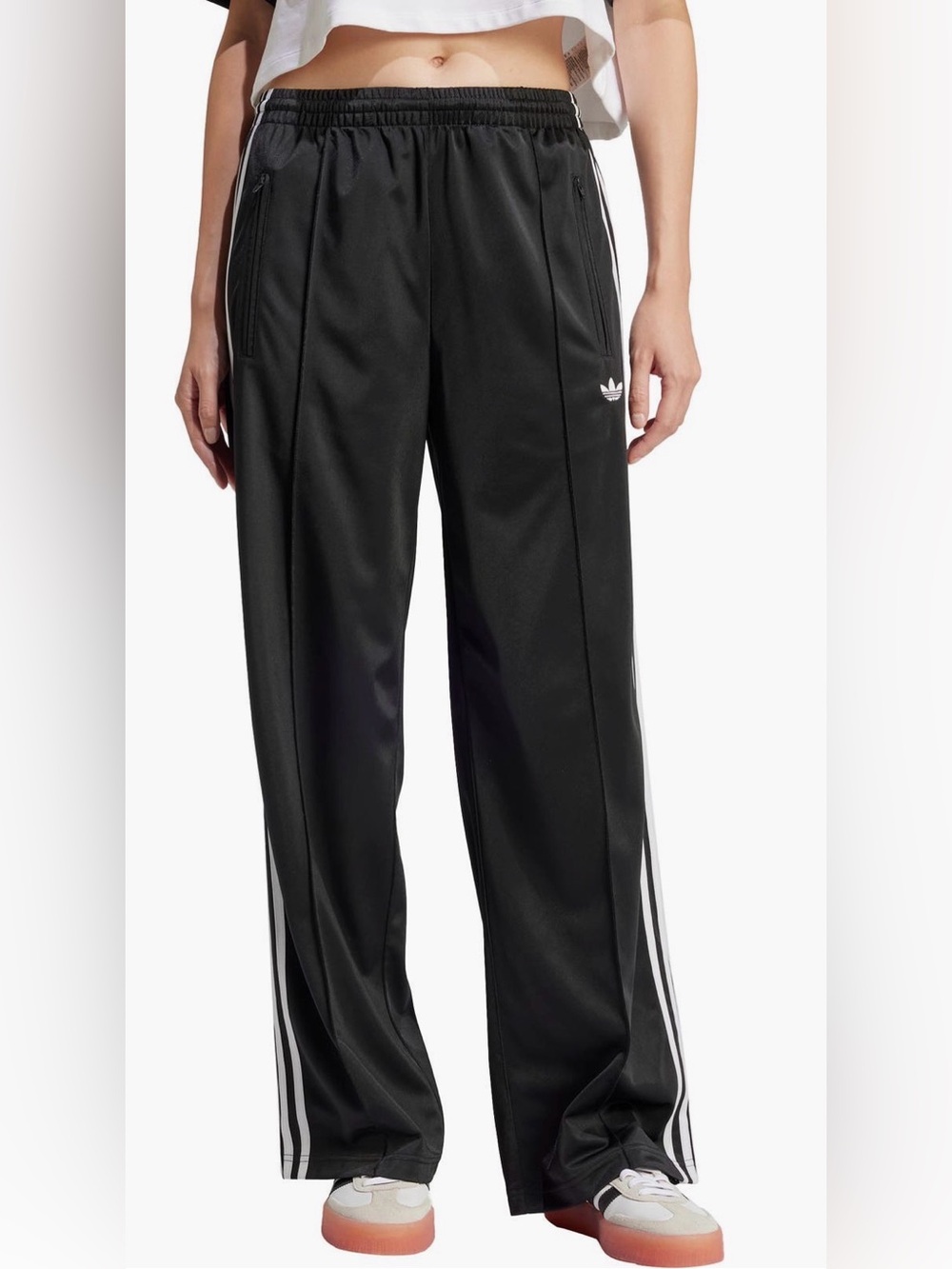 adidas Originals Adicolor Classic Firebird Track Pants black white stripes small